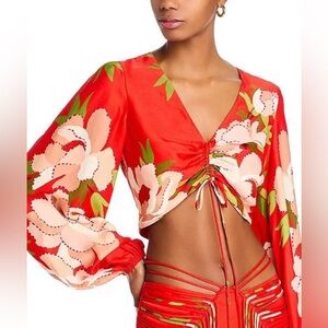 FARM Rio Peony Cropped Top